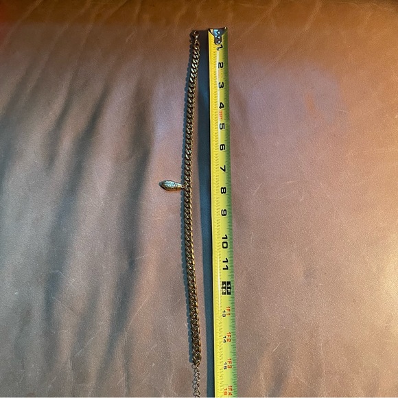 Snake 🐍 pendant charm on gold plated curb chain animal layer stack boho indie - Picture 6 of 7